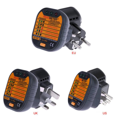 Outlet Checker Grounding US Plug Tester American Standard Three Wire Circuit Power Socket Tester