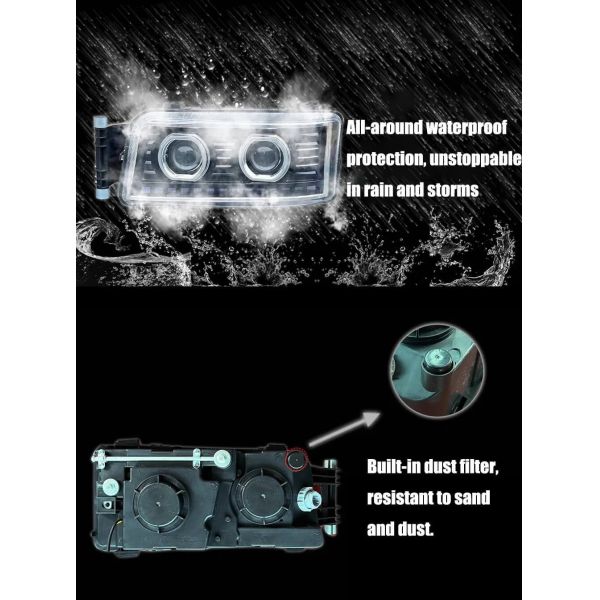 LED Headlight for Sinotruk SITRAK Dump Truck C7H G7H G5 Howo TX Modified Spotlight Ultra-Bright 811W25101-6017 811W25101-6018
