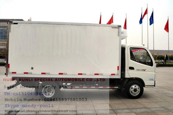 1.1 tonnes Foton Truck réfrigéré boîte Thermo King Truck réfrigérateur 6 pneus