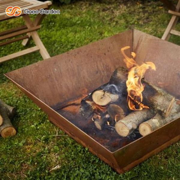 SGS Outdoor Large Steel Camping Fire Pit 150cm Corten Steel Fire Pit