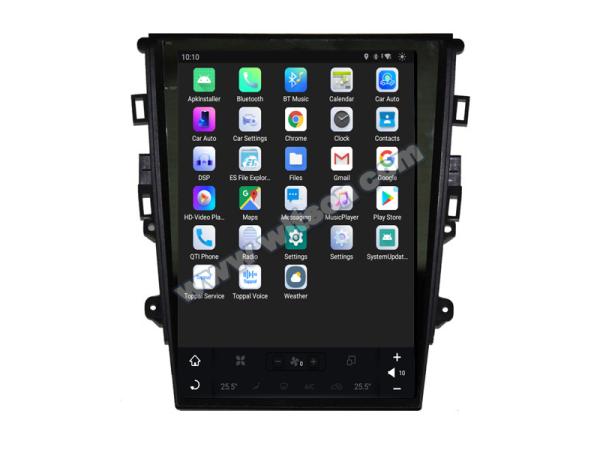 12.1 Screen Tesla Vertical Android Screen For Mondeo Fusion MK5 2013-2020 Car Multimedia Stereo GPS Carplay Player