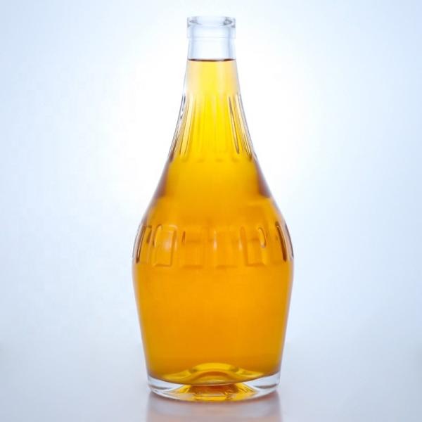 Cap Type Cork Glass Bottle 70cl 75cl Classic Design Bottle For Shandong Round Shape