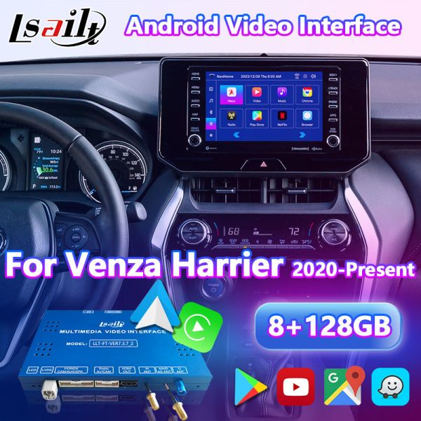 Lsailt Android Navigation Multimedia Video Interface for 2020-Present Toyota Venza Harrier