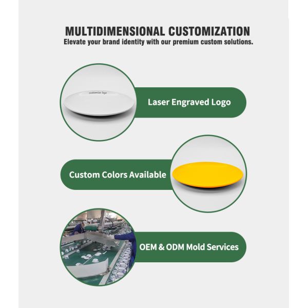 Shatterproof Stone-Textured Commercial Plate