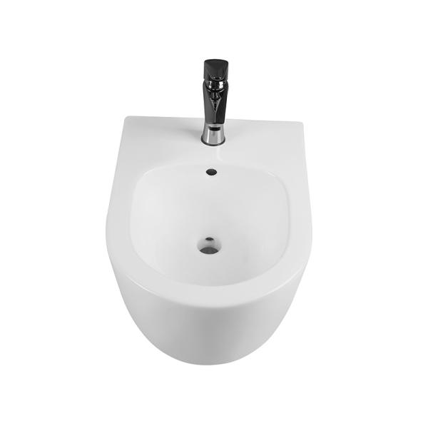 Wholesale Bathroom WC pan White Wall Hung Bidet 490*370*300 mm size Floor mounted bidet