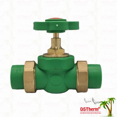 PPR Double Union Ball Valve Exposed Installation Corrosion-Resistant Customized Size