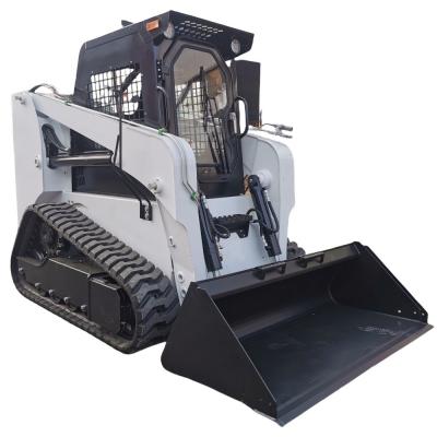 Mini Crawler Skid Steer Loader With 4 In 1 Bucket Small Steer Loader With Automatic Transmission