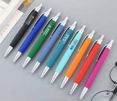 Hotel Promotional Ballpoint Pen Gift Business Ball Pen Soft Coating Printing Logo