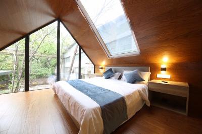 Pré-fabrique as casas modulares do casa pré-fabricada da casa e as de vidro com interruptor esperto