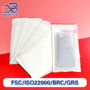 Запечатанные на заказ стеклянные бумажные пакеты с самозапечатывающимся закрытием