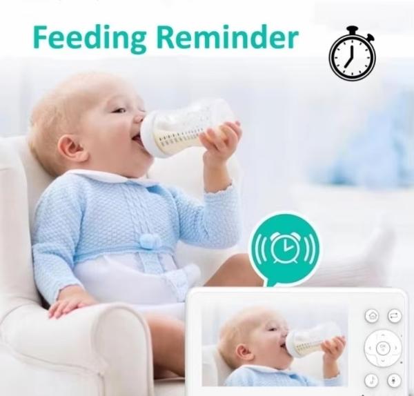 4.3 Inch Baby Monitor With Camera 360 Degree Rotation Two Way Intercom Nanny Baby Monitor