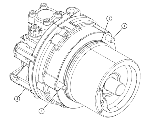 E330GC Финальный привод экскаваторные детали 593-5123 568-9405 334-9986 Travel Motor Assy
