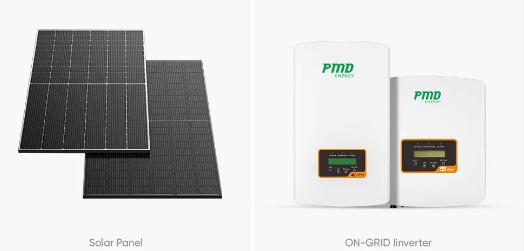 Shingled Three Phase Solar Power Energy System 10Kw 15Kw 20 Kw 10 Kw On Grid Tied Solar System