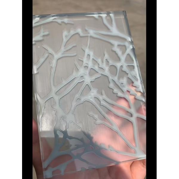 Кислотно-этированное морозовое искусственное закаленное стекло SGCC OEM Ultra Clear