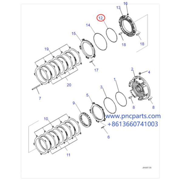 Кольцо D65EX-16 уплотнения Dozer наборов 124-15-41910 уплотнения экскаватора PW128UU