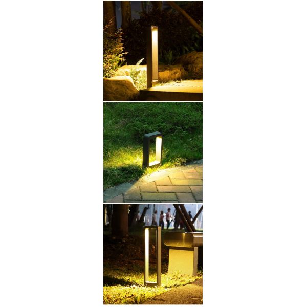 Waterproof IP65 LED Aluminum Outdoor Lawn Lamp with Archway for Villa Garden Landscape Lighting