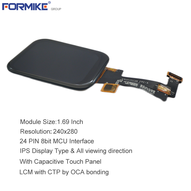 MCU LCD Panel Display Module 240x280 TFT Touch Screen With OCA Bonding