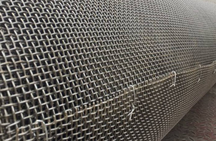 Reinforced Edge Binding Stainless Steel Woven Screen Q195 Q235 Quarry Trommel System