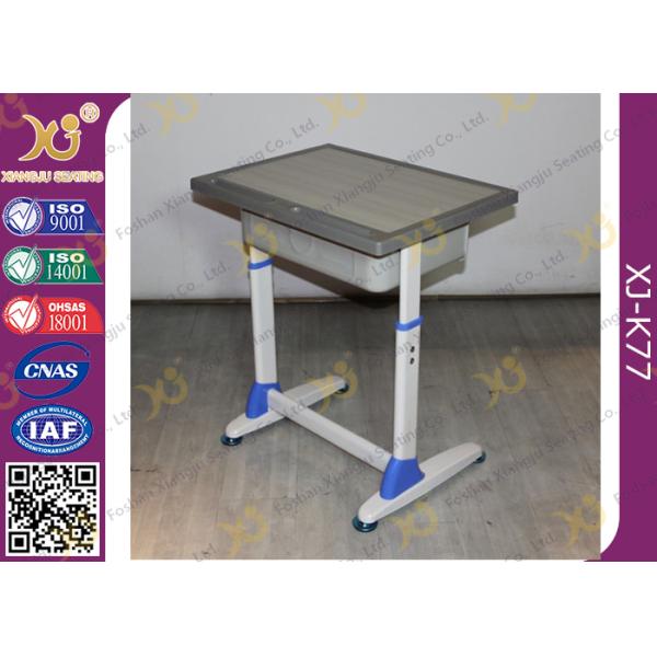 School Furniture Single Student Desk And Chair With Strengthened Station Leg