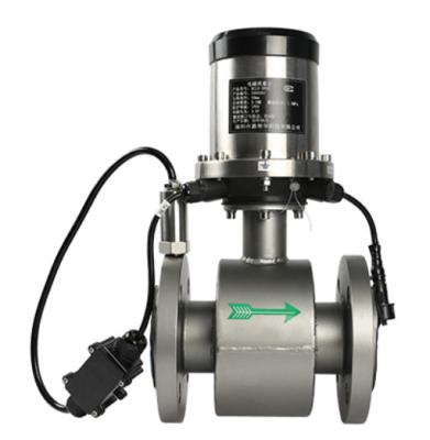 DN50-DN300 Electromagnetic Water Flow Meter Battery Powered High Reliability