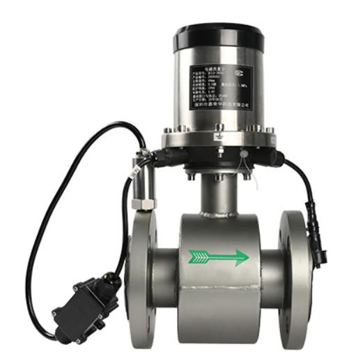 DN50-DN300 Electromagnetic Water Flow Meter Battery Powered High Reliability