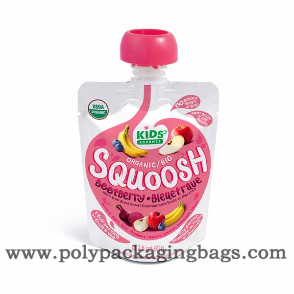 90ml Stand Up Pouch With Spout For Juice Spouted Pouch Bags For Apple Juice