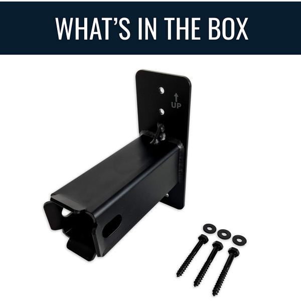 Convenient Hitch Wall Mount Bike and Cargo Rack for Trailer Hitch Receiver Storage