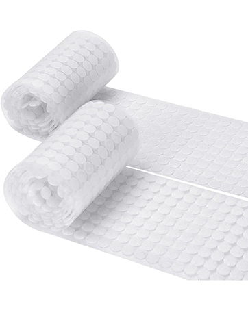 White Strong Nylon Waterproof Glue Tapes 700 Pairs Self-Adhesive Die Cut Dots Single Water Activated for Office School Home Use