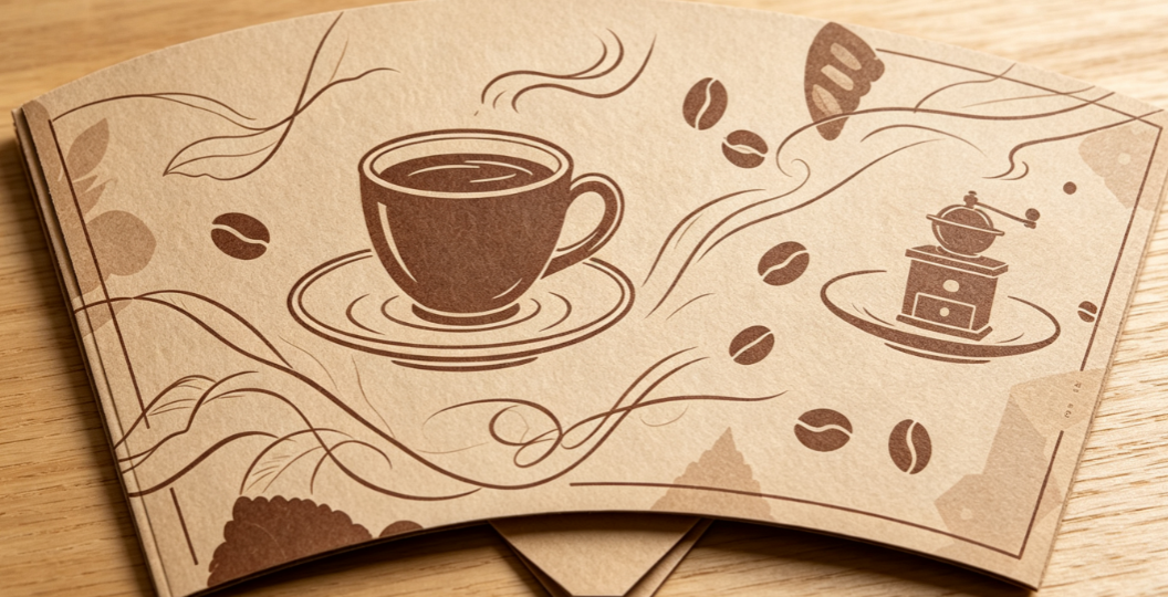Precision Die-Cut Paper Coffee Cup Blanks - Food-Grade PE/PLA Coated Ready-to-Form Semi-Finished Cups
