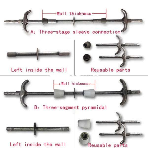Widely Used Carbon Steel Formwork Accessories Clip for Construction 100% QC Passed Bunding Wires Water Stop Screw and Mountain Card