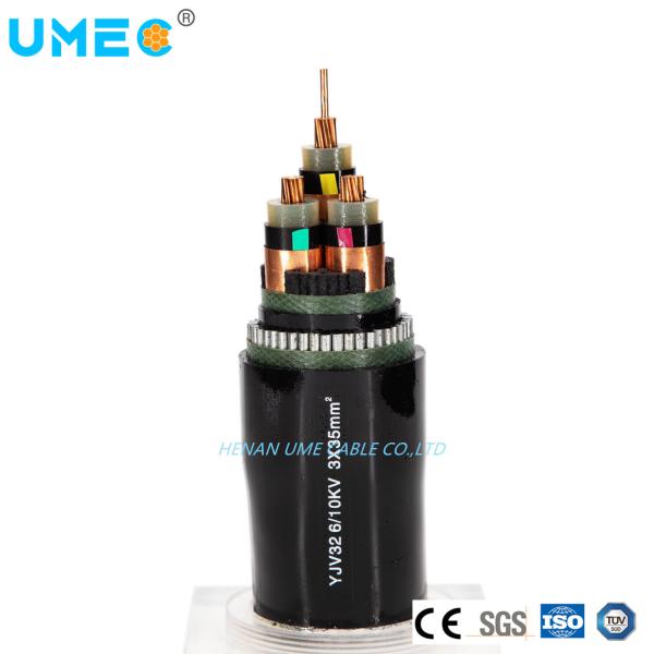 33kv Meio Voltagem Aço Fio Faixa de Aço Cabos Elétricos Blindados 3 Fases Cobre Fio Ecrã XLPE Cable de Energia
