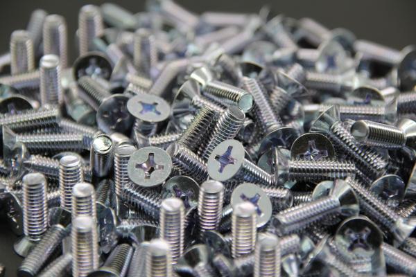 DIN965 M6x40 Flat Head Machine Screws , Cross Recessed Head Machine Screw