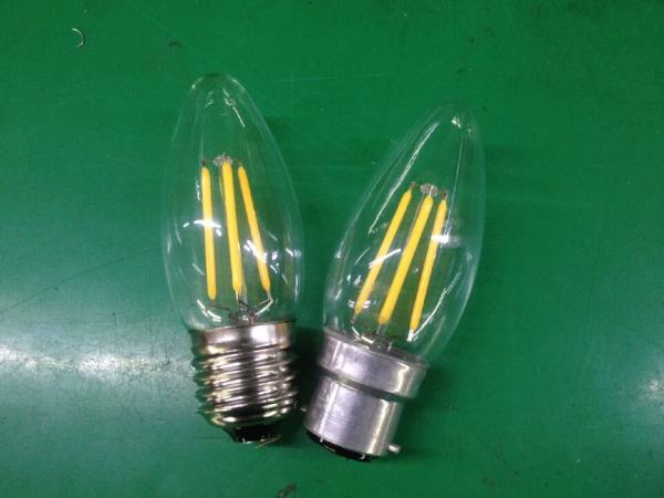 VINTAGE E26 E27 B22 C35T LED FILAMENT CANDLE BULB LIGHTING E14 230V 4W 2W FROSTED GALSS