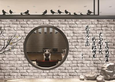 PVC Waterproof Low Price Wallpaper For Kitchen Walls , 3D Brick Effect Wallpaper
