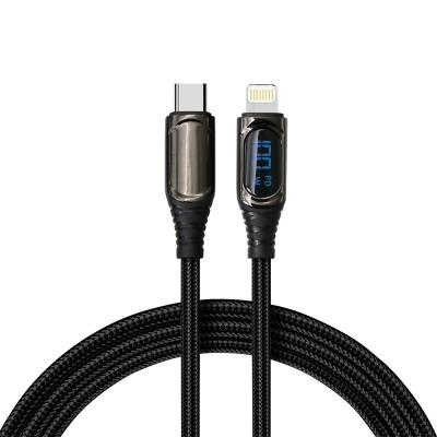 Braided Multi Function Charging Cable CC60W / CL27W Fast Charging Digital Display Cable