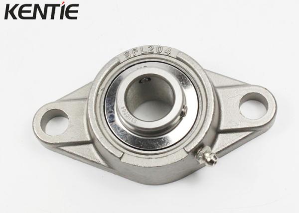 Diamond Shaped 30mm Hole  SUCFL204 2 Bolt Stainless Steel Pillow Block Bearing