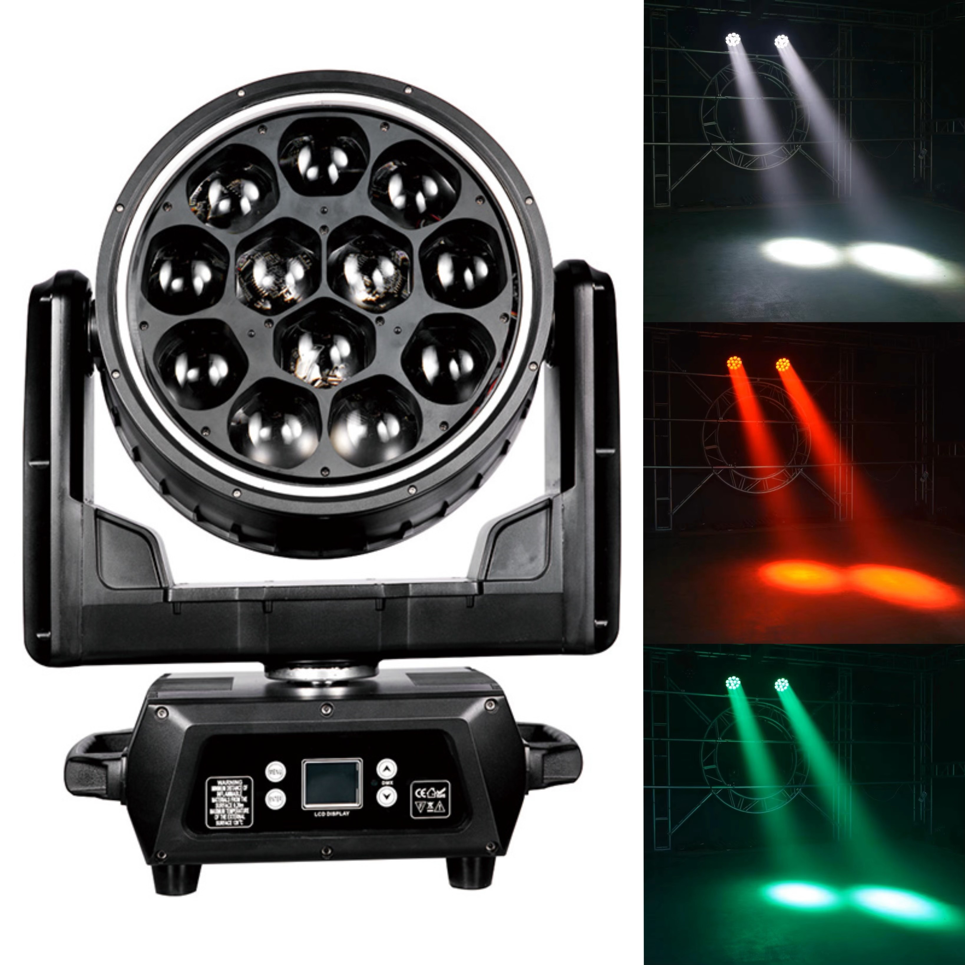 12*40W DMX 4-В-1 Внутренний светодиодный Beeye Движущаяся голова Умывка Увеличение света для сцены