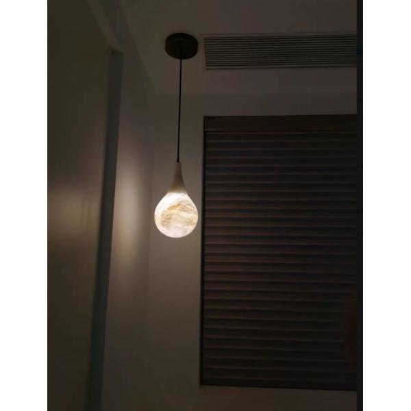 Креативная алабастровая вилла отель спальня бар Сферная капли дождя современное украшение светодиодный люстра мраморный свет