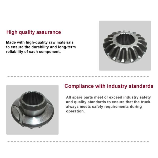 Interwheel differential half shaft gear HD469-2403015 for Hande Rear axle