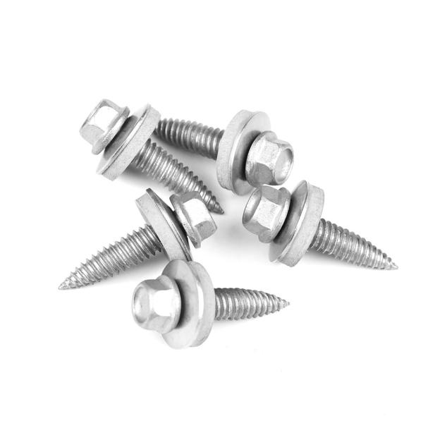 Fermeture du siège auto-collant Hex Flange Laveuse vis ST6.0 25 mm avec tête plate