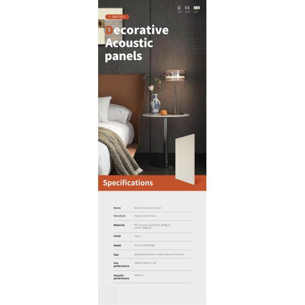 Eco-Friendly Design Decorative Acoustic Panels For Hospital And School