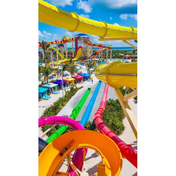Aqua Amusement Spiral Water Slide Family Raft Ride Water Park Loop Slide
