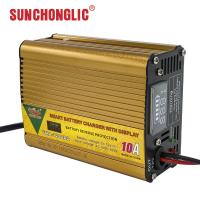 Intelligent AGM GEL Battery Charger AC150V Input Low Voltage Protection 12V 10A