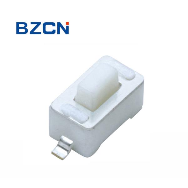 2 Pin White Button Surface Mount Push Switch , Micro Push Button Switch