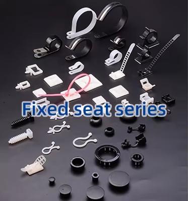Black Self Adhesive Cable Tie Mounts CE ROHS Vibration Resistant