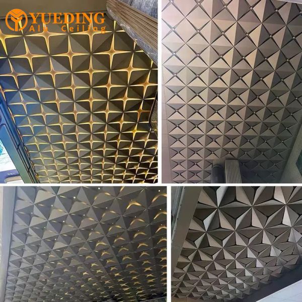 High-end ceiling curtain wall aluminum plate artistic style popular style