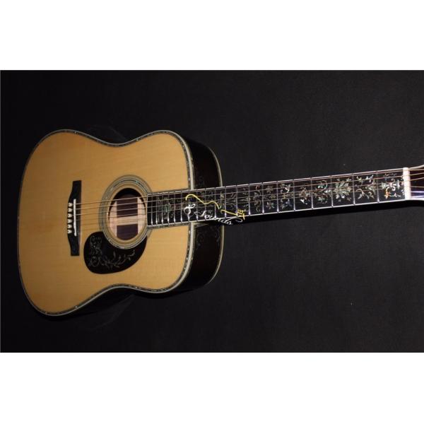 AAAAA all solid wood guitar customize right the best D shape right left handed acoustic electric guitar