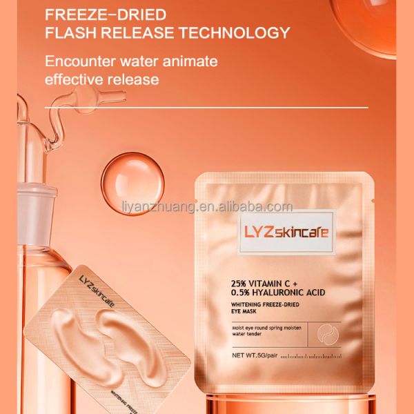 OEM Professional Manufacturer Freeze Dried Collagen Eye Mask Turmeric Infused Sleeping Moisturizer for Anti-Aging Anti-Wrinkle