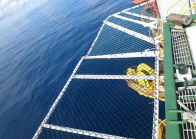 Stainless Steel Helipad Safety Net 1.5m Width , Long 304L Perimeter Safety Netting