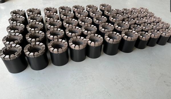 HQ NQ Wireline Drilling Core Bit Made Of Impregnated Diamond And Carbon Steel